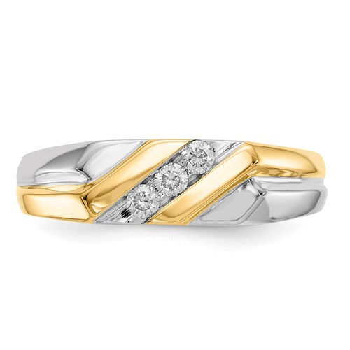 Thumbnail: Two-Tone Diamond Ring