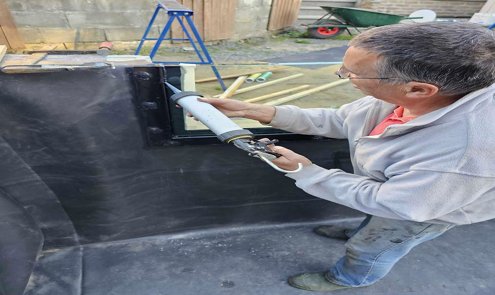 poser une vitre dans un bassin étape 36