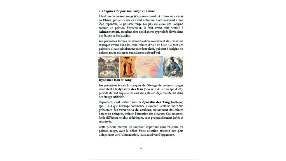 Extrait du livre poisson rouge débutant conseils aquarium bassin entretien poissons rouges