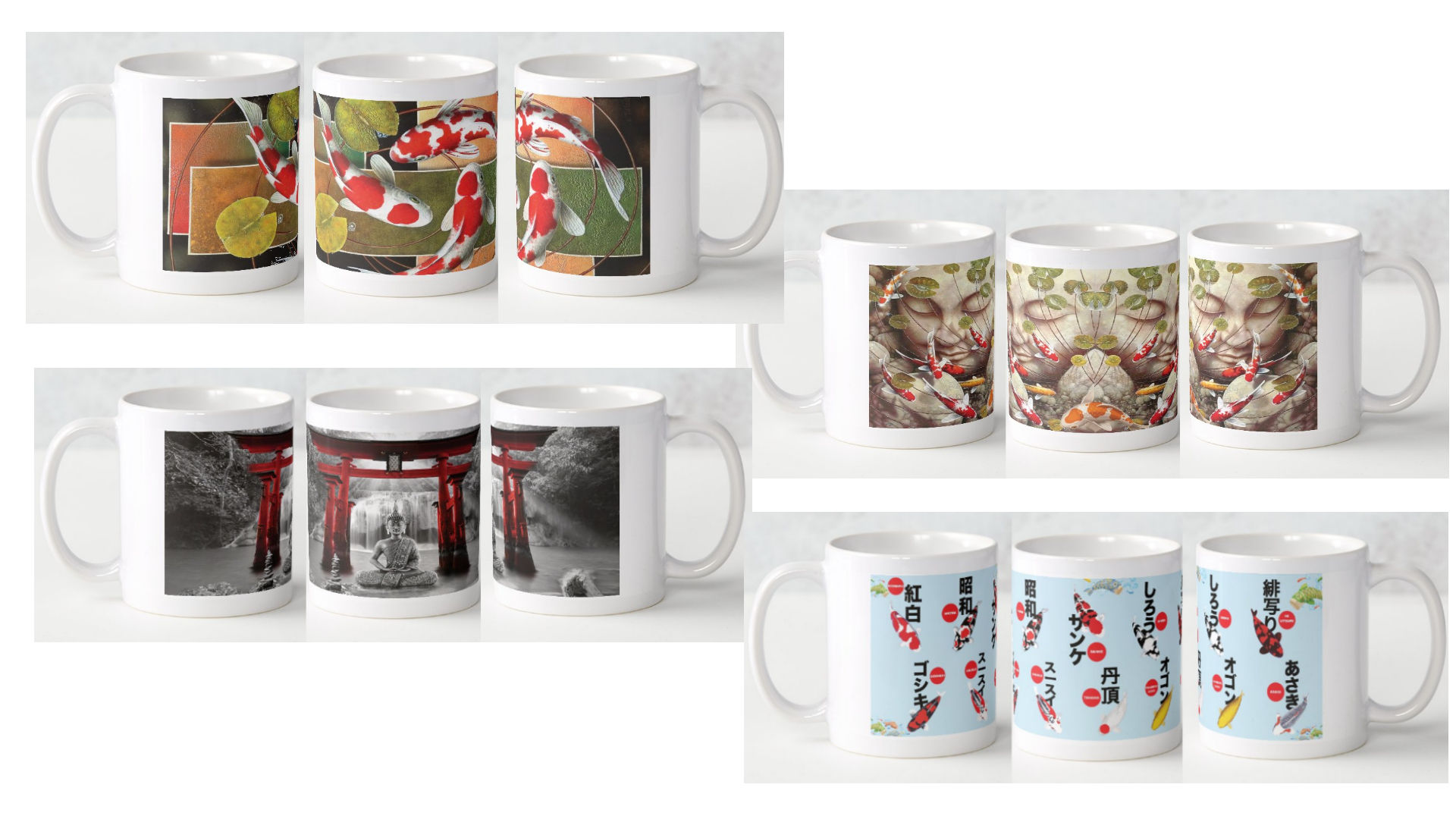 mug carpe koi bouddha torri série 4