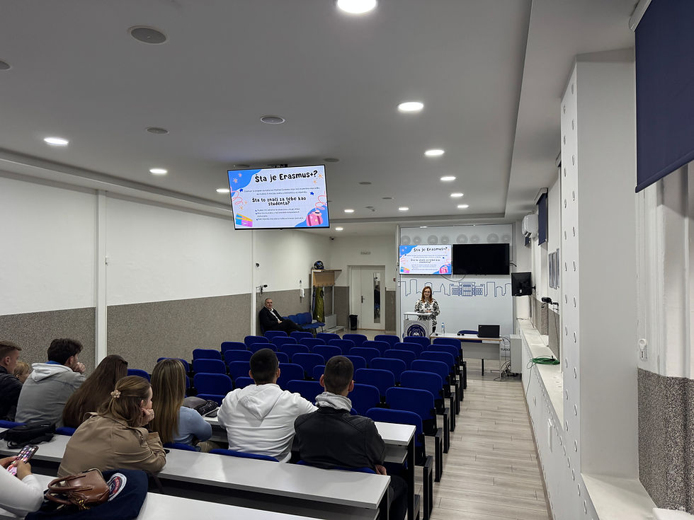 Informativna sesija o mobilnosti studenata s posebnim naglaskom na Erasmus+ mobilnosti za studente II godine studija