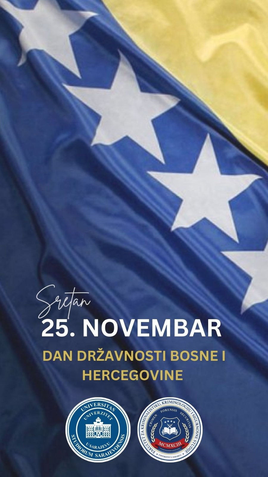 SRETAN DAN DRŽAVNOSTI BOSNE I HERCEGOVINE