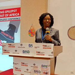 Program director Anita at the Epilepsy Congress Africa: Ethiopia