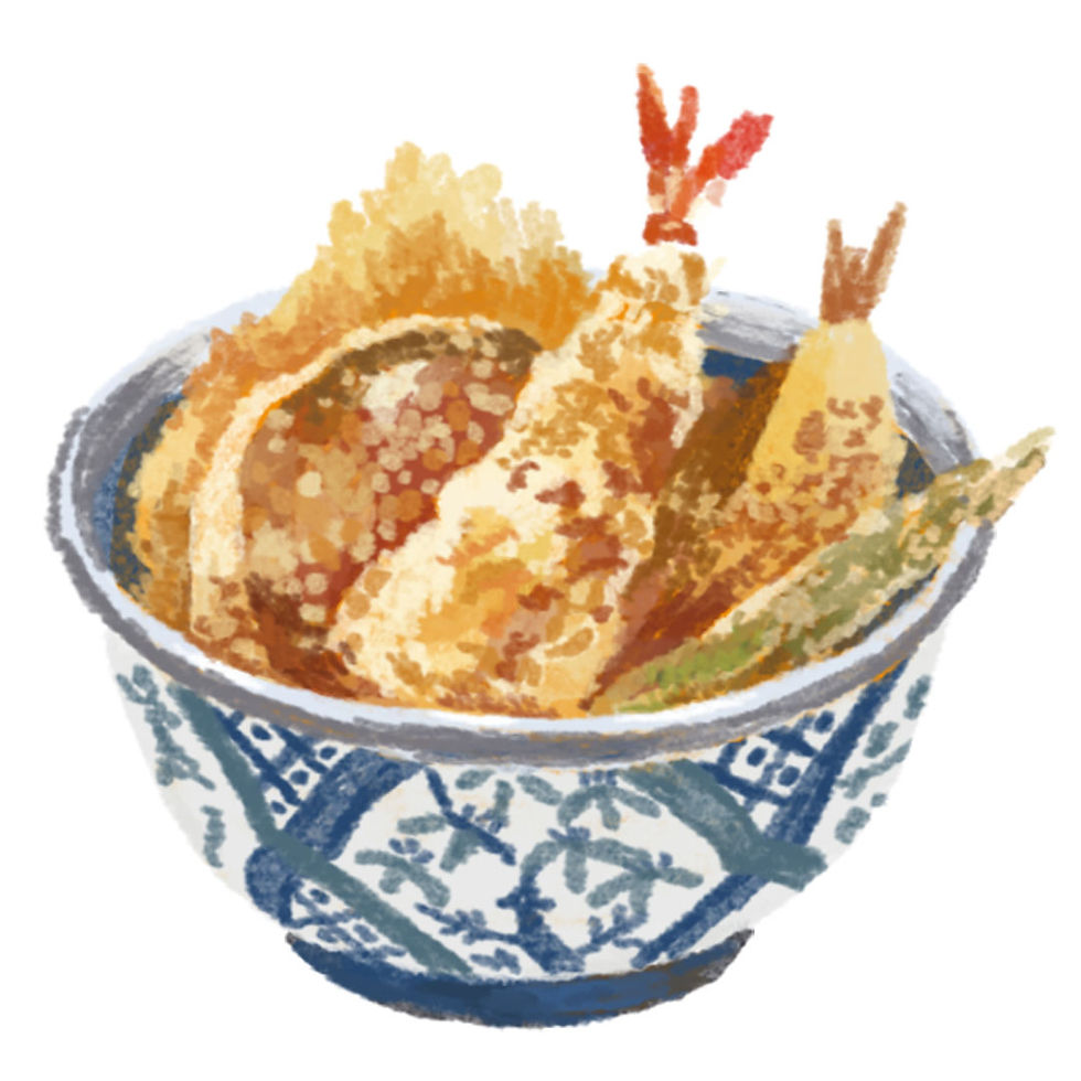 Tempura rice bowl