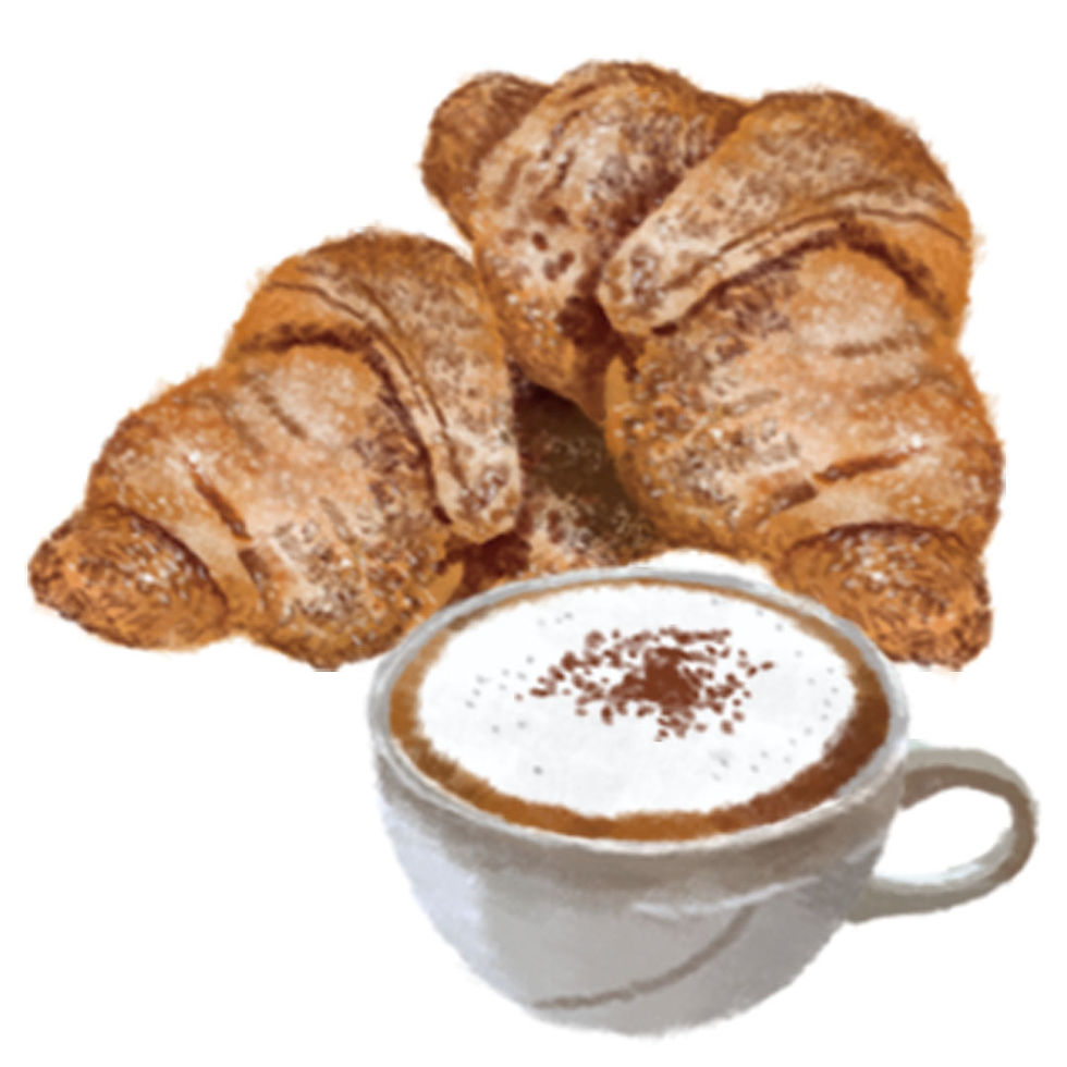 Croissant & Cappuccino