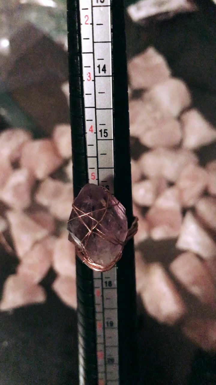 Thumbnail: Copper Wrapped Gemstone Ring