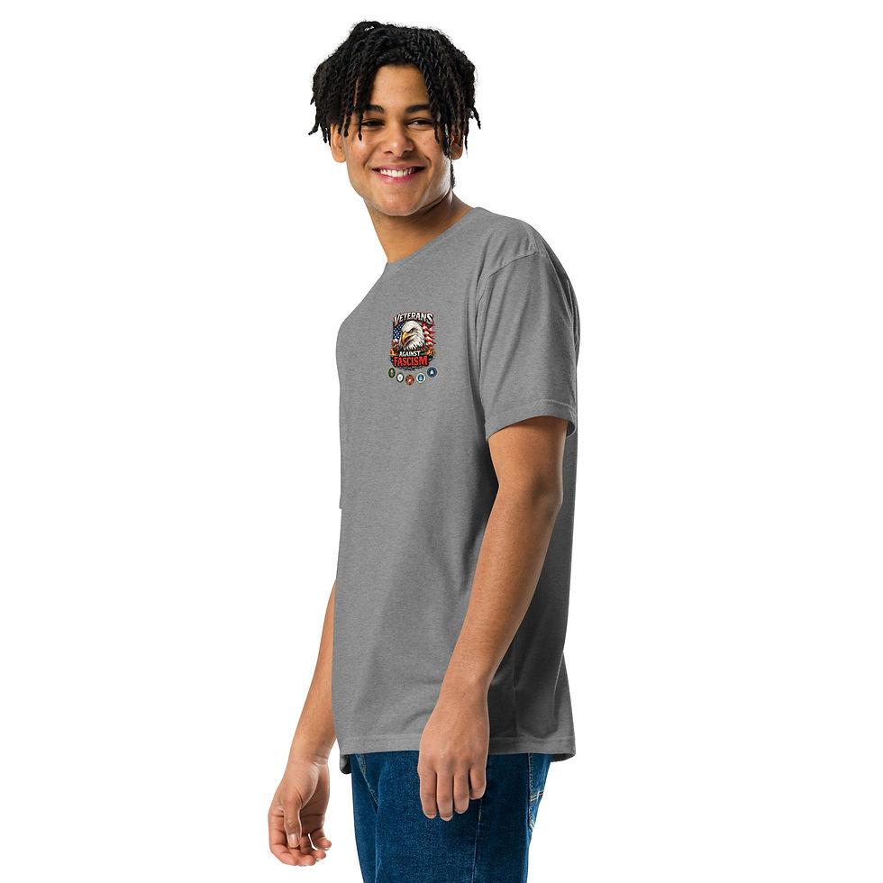 Thumbnail: Veterans Against Fascism Unisex Fitted T-Shirt - Next Level 6210