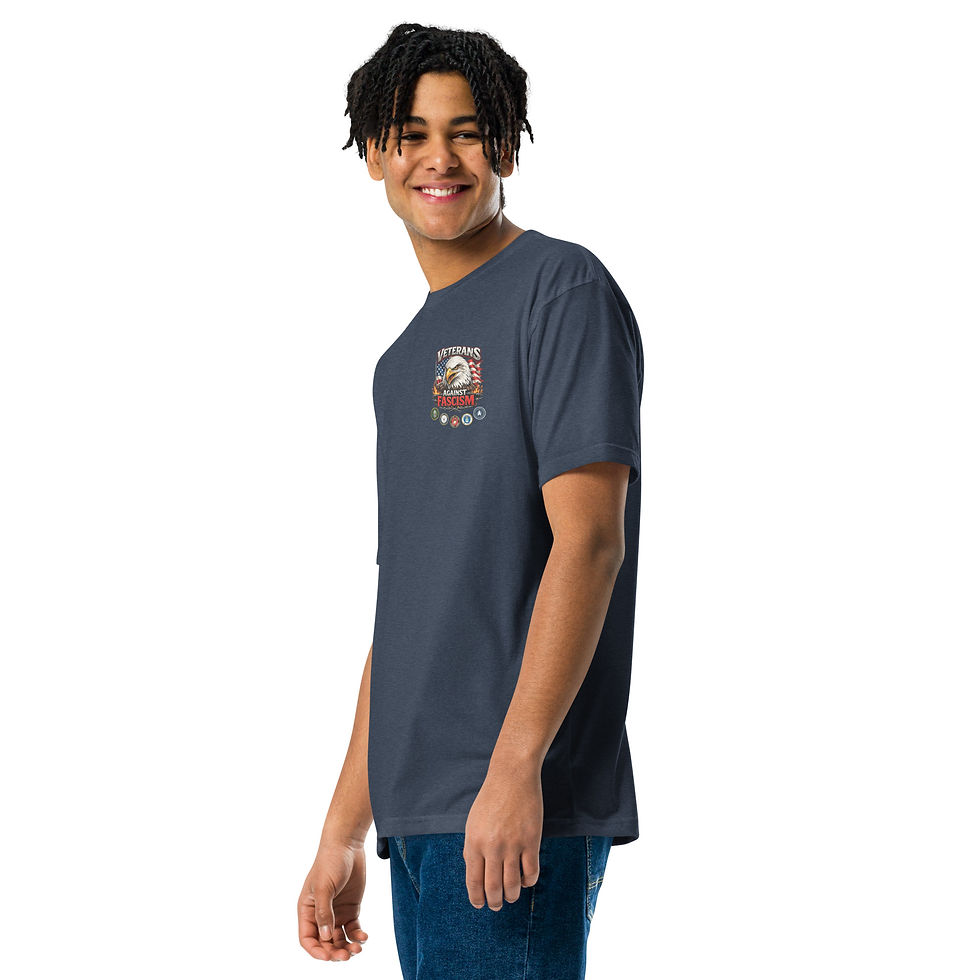 Thumbnail: Veterans Against Fascism Unisex Fitted T-Shirt - Next Level 6210