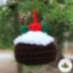 The Christmas Pudding Ornament Free Crochet Pattern by Laura Jaworski