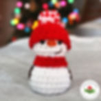 The Little Snowman Free Crochet Pattern by Laura Jaworski