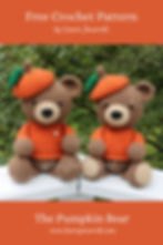 The Pumpkin Bear Free Crochet Pattern by Laura Jaworski (@bugburrypond)