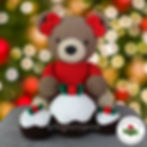 The Christmas Bear Free Crochet Pattern by Laura Jaworski (@bugburrypond)