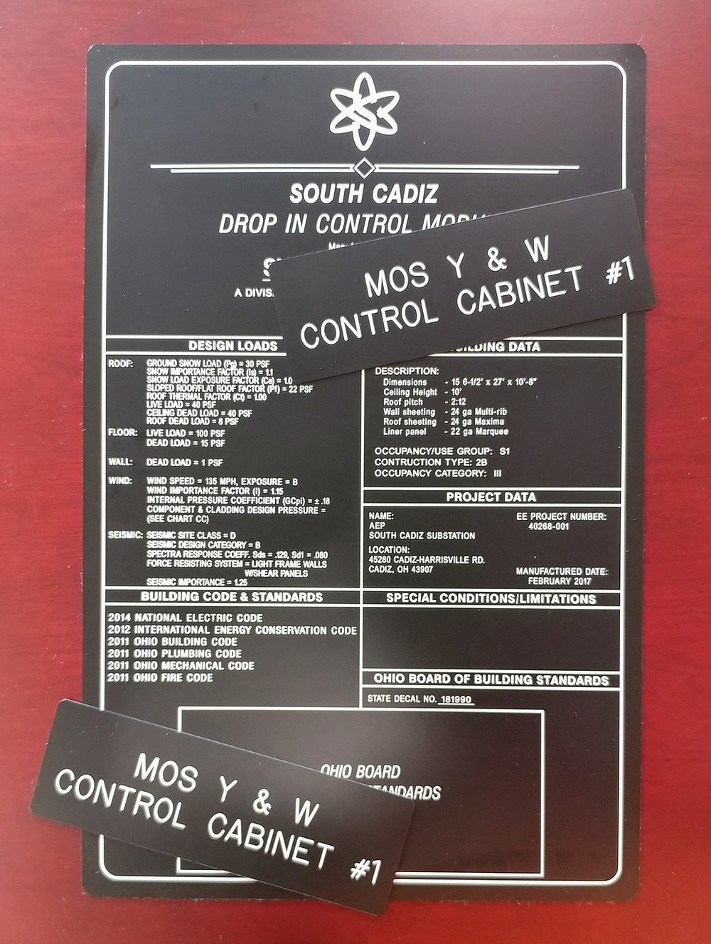 DuraBlack Anodized Aluminum Dataplate - Durable Industrial Identification Option Black Solution