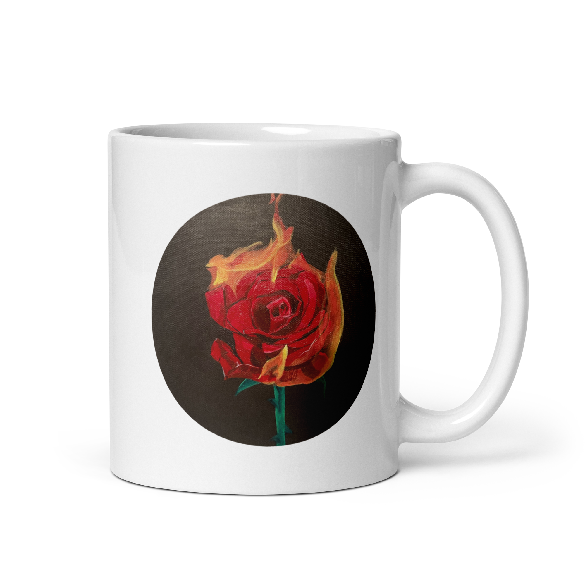 26 rosefire | White Glossy Mug