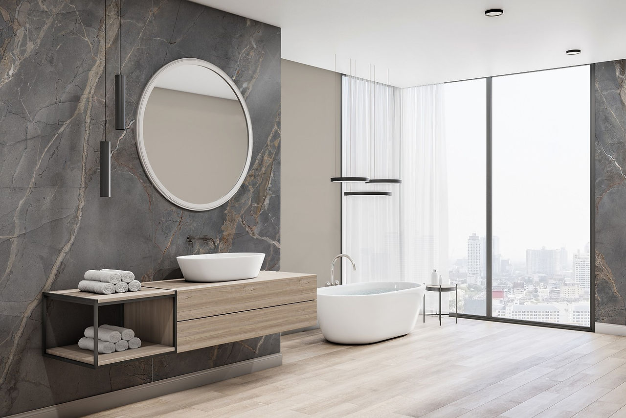 placi decorative pentru renovare de baie apartament sau renovare de casa