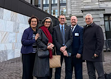 The delegation – Pastor Nigel Woodley, Ph.D., Hon Alfred Ngaro, Dr Sheree Trotter, Dr Ate Moala, and Bryce Turner – met with Foreign Affairs Minister Winston Peters’ advisors to press for a “Not Yet, and Not Until” position.