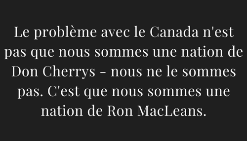 Le probleme avec le Canada