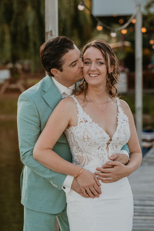 Het bruidspaar Frank en Laura in Beuningen