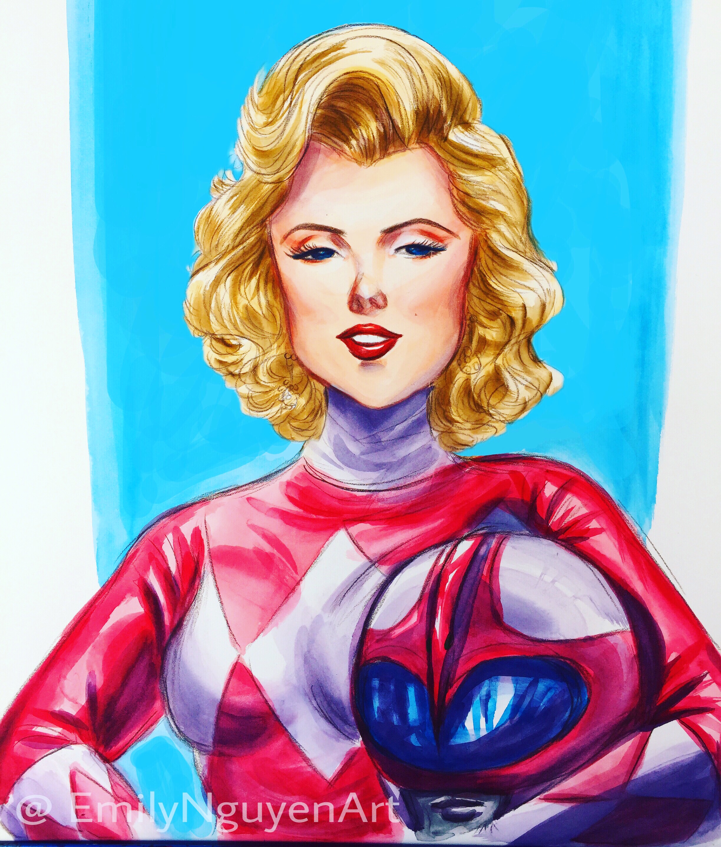 Pink Ranger Marilyn Monroe