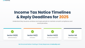 Income Tax Notice Timelines and Reply Deadlines for 2025