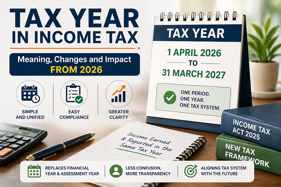 Tax Year in Income Tax: Meaning, Changes and Impact from 2026