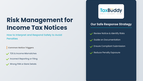 Risk Management Income Tax Notice: How TaxBuddy Interprets and Responds Safely