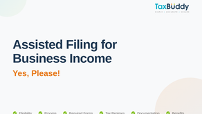 Assisted Filing for Business Income Yes, Please