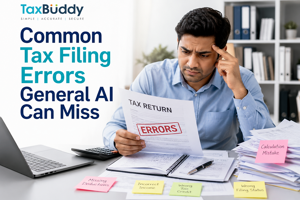 Common Tax Filing Errors General AI Can Miss