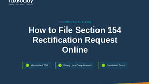 How to File Section 154 Rectification Request Online