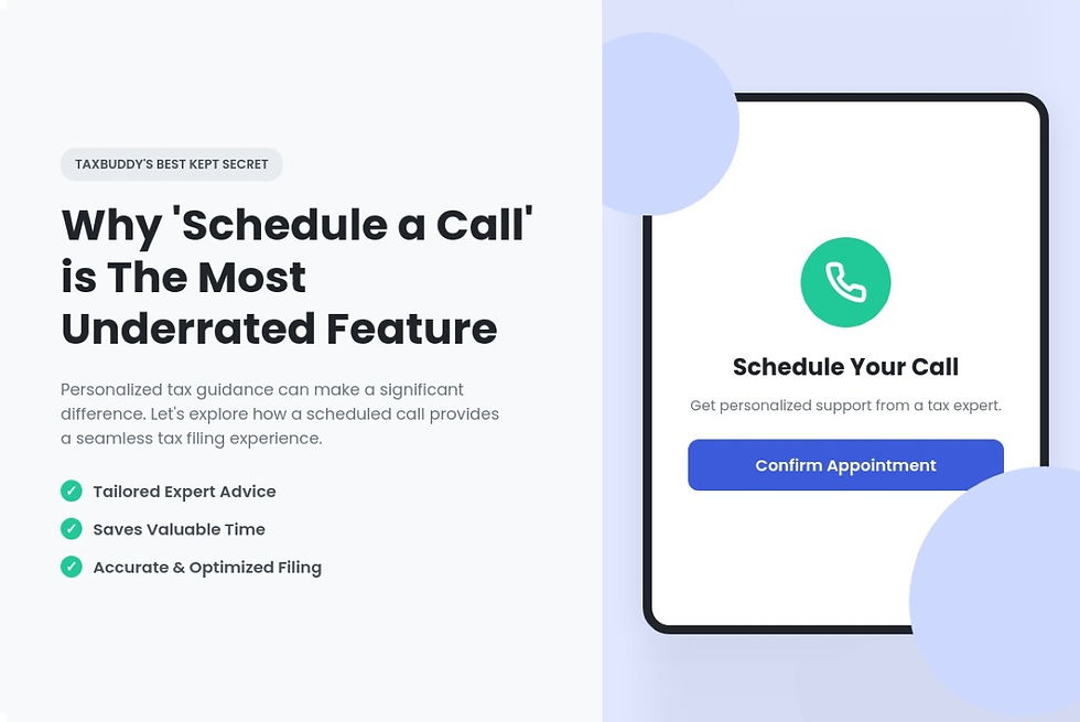 Why Schedule a Call is TaxBuddy’s Most Underrated Feature
