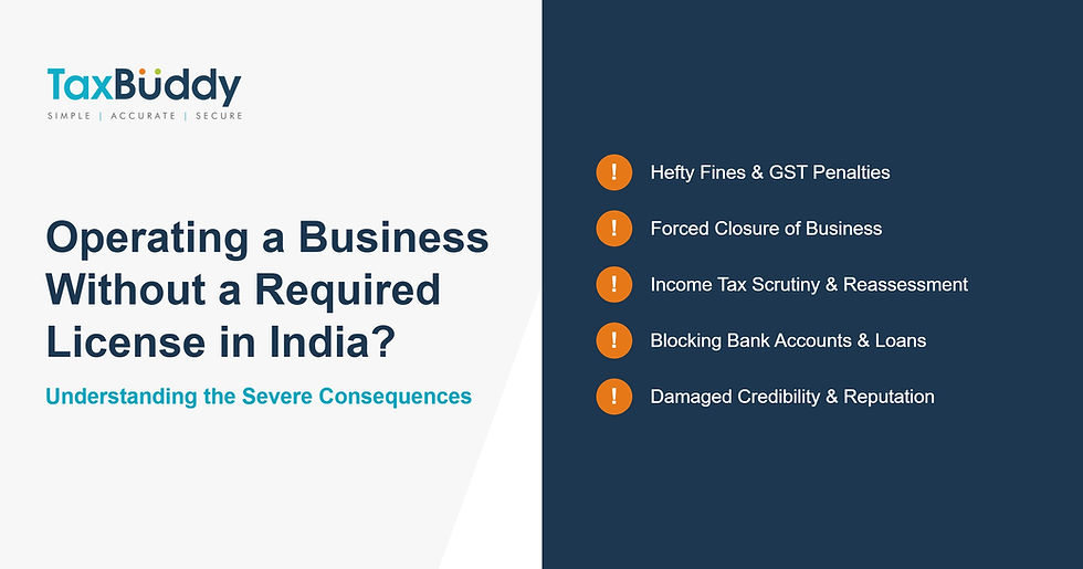 What Happens If a Business Operates Without the Required License in India?