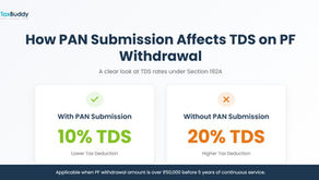 How PAN Submission Affects TDS on PF Withdrawal