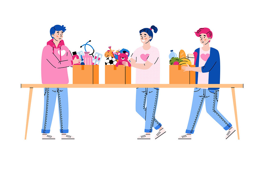 dont waste and give to charity