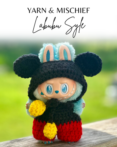 Micky Labubu 🖤 ️💛 Mickey Mouse-Inspired Labubu Style | Manic Crafter