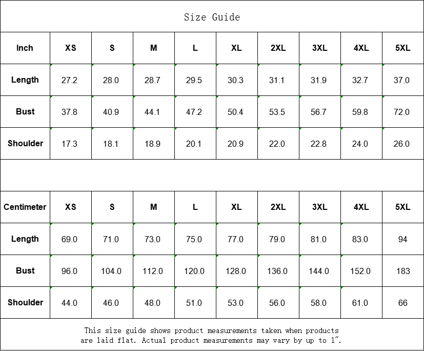 Thumbnail: Size Guide