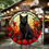 Thumbnail: Black Cat with Roses Door Hanger