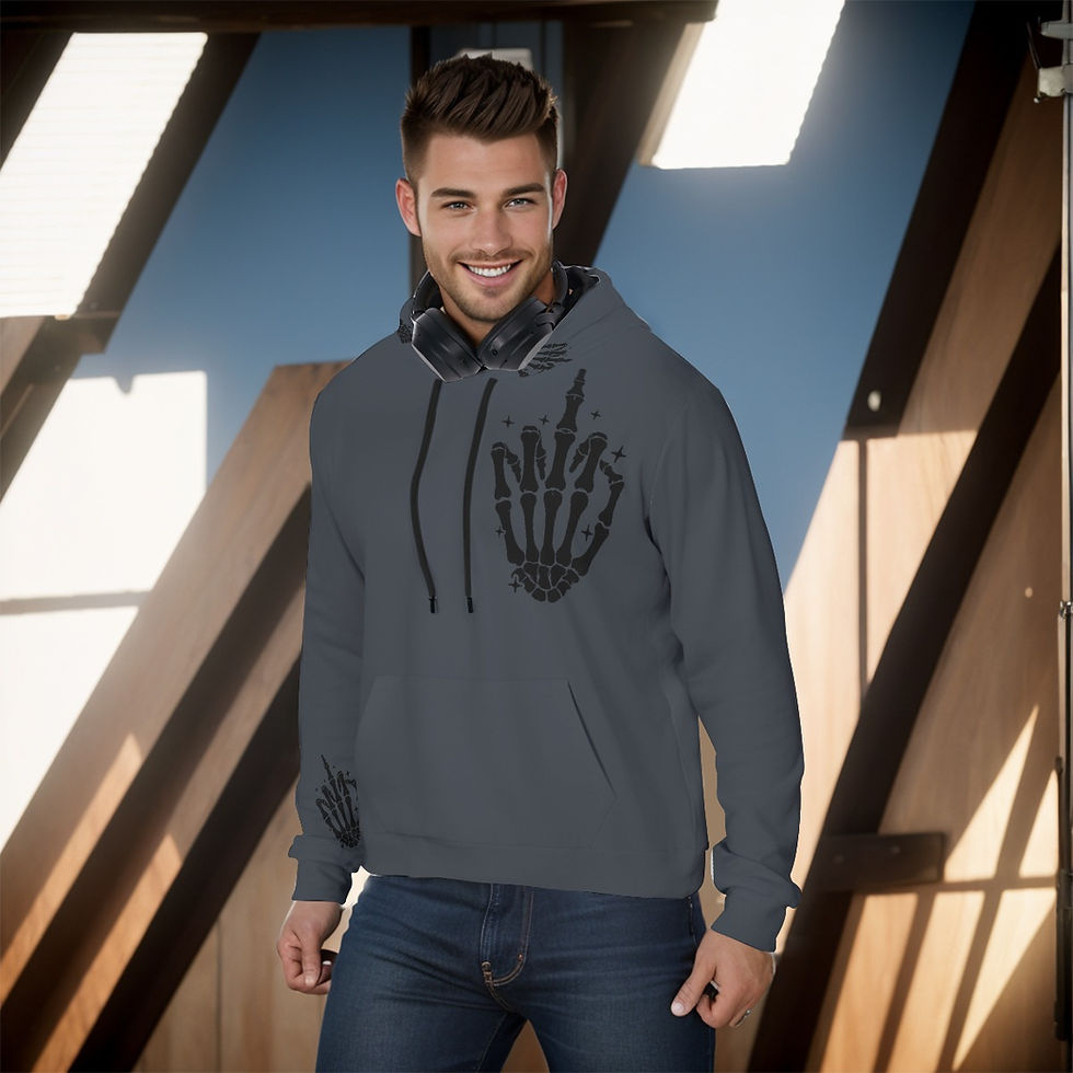 Thumbnail: Thanks Middle Finger Men's Pullover Hoodie