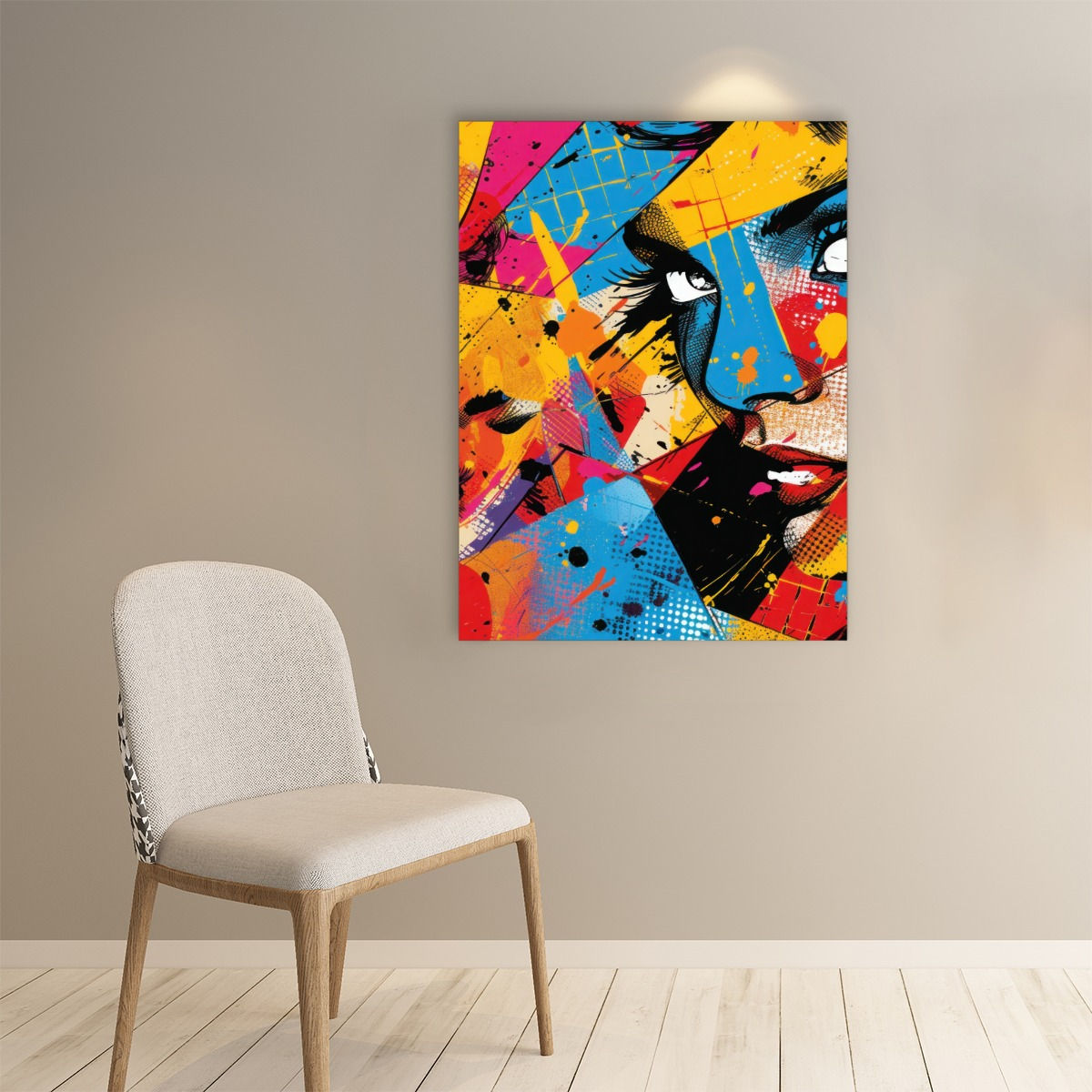 Pop Art Woman Poster (Over Size)