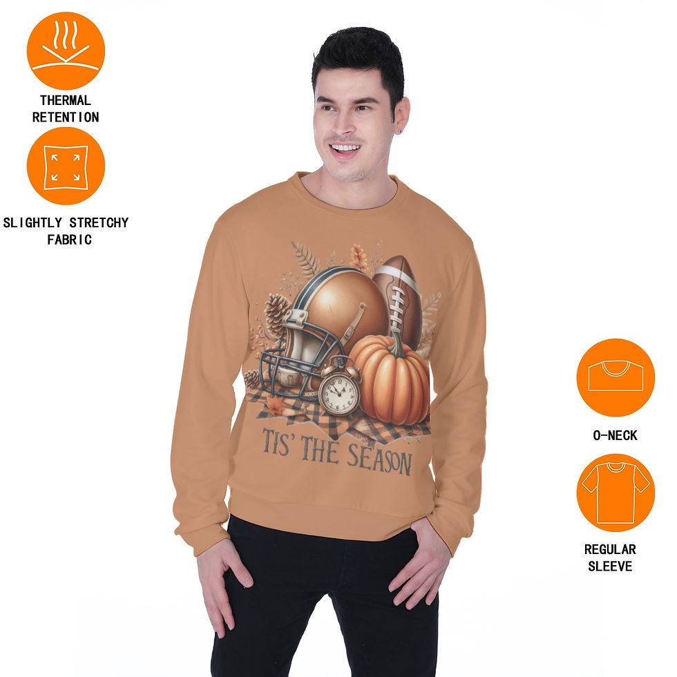 Thumbnail: Football Season Men's Heavy Fleece Sweatshirt