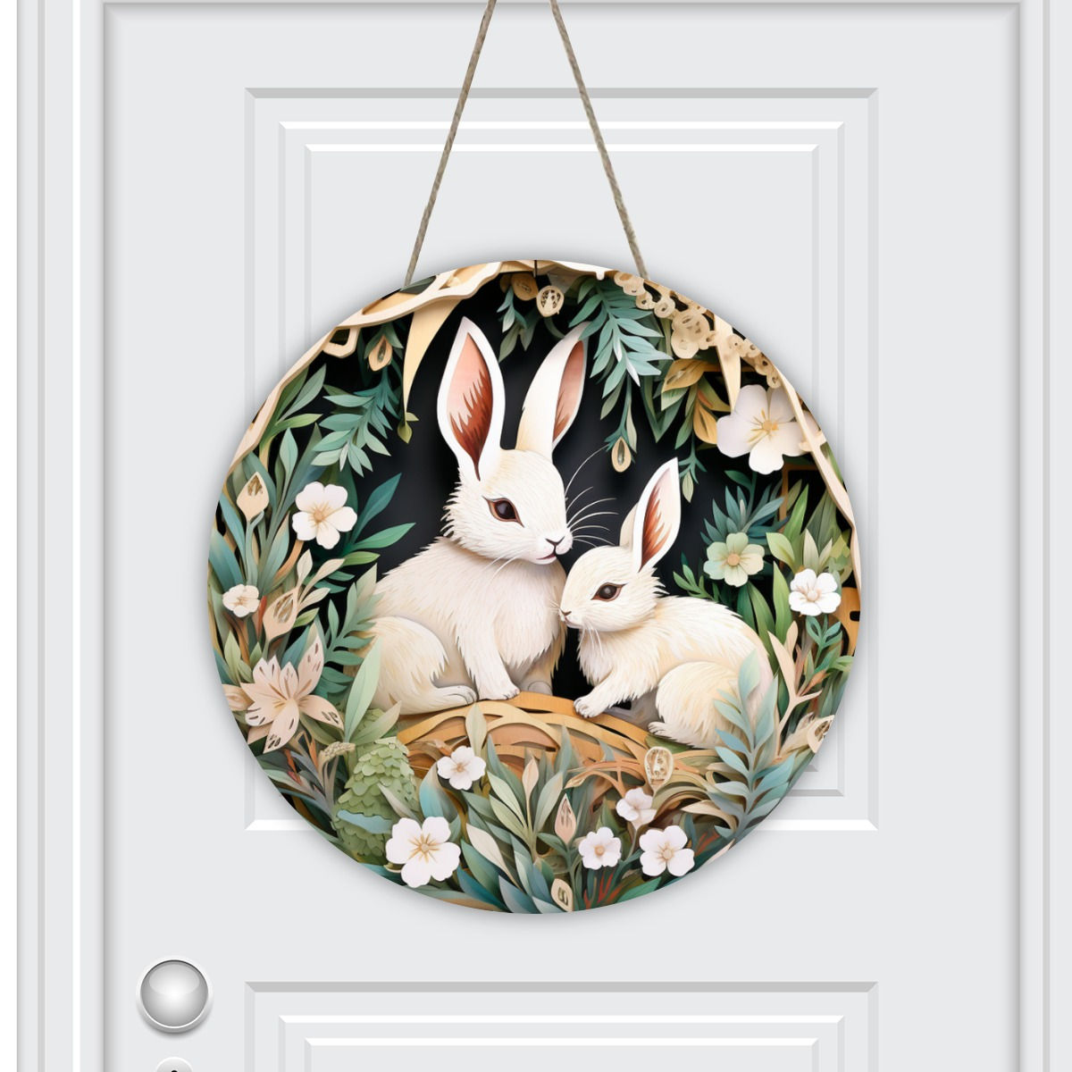 Easter Bunnies Door Hanger