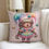 Thumbnail: Clown Girl Throw Pillow