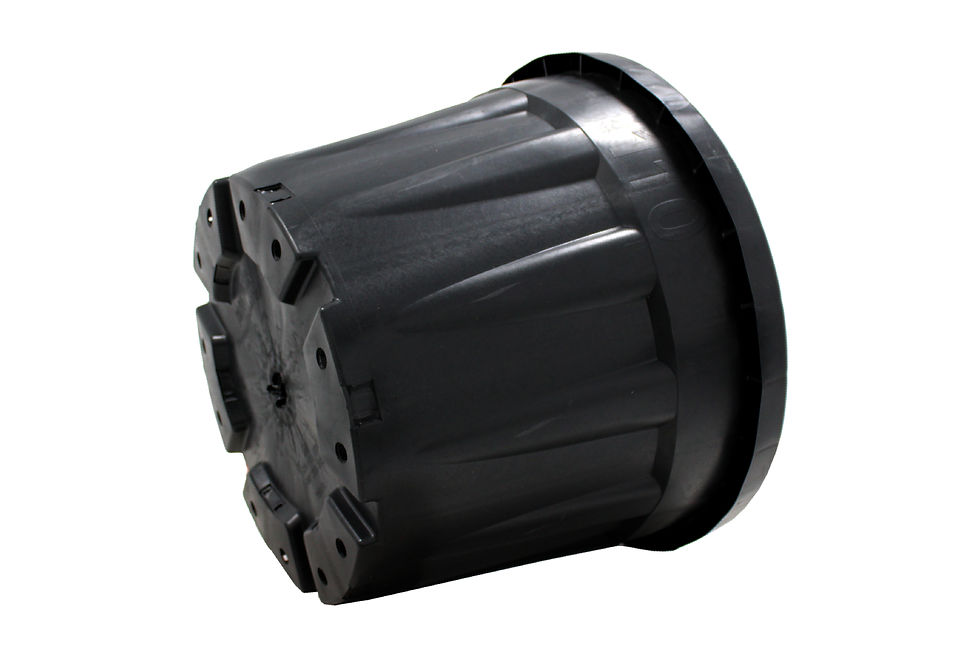 Thumbnail: Black Nursery Pots – Set of 5 (55 Litre | 42 x 40 x 49.5 cm)