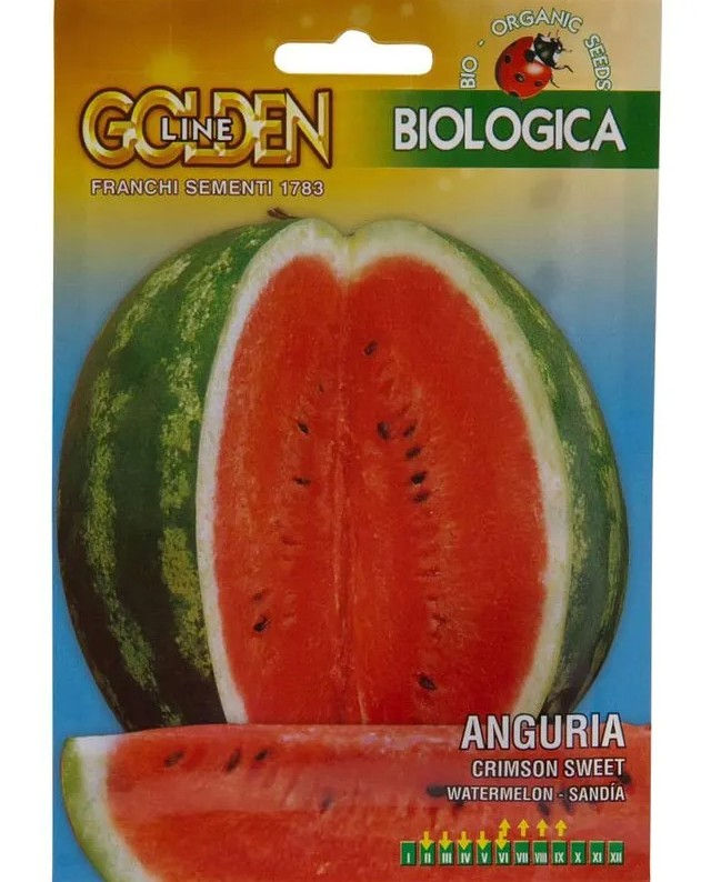 Le Biologiche Watermelon Organic Seeds (Anguria Crimson Sweet)