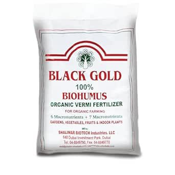 Black Gold 100% BIOHUMUS Organic Vermi Fertilizer 2lbs
