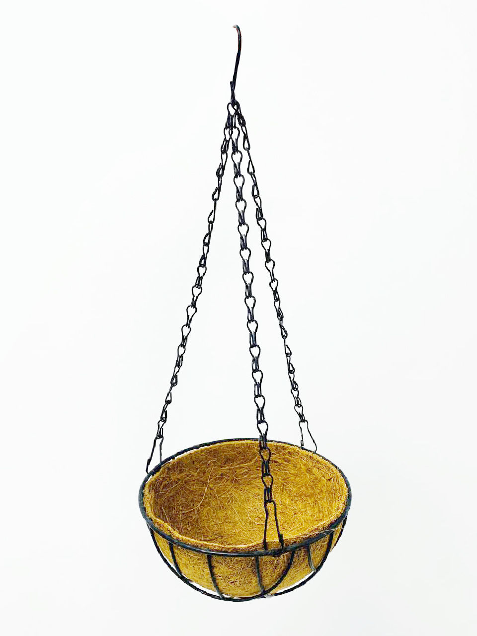 Metal Hanging Planter with Coco Coir Basket small