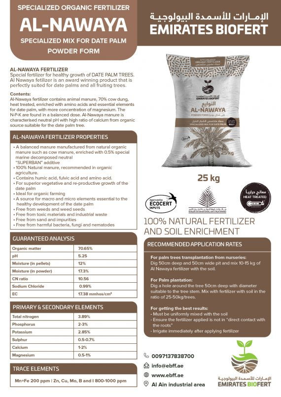 Thumbnail: AL NAWAYA POWDER 25 KG Specialized Mix For Dates Palm