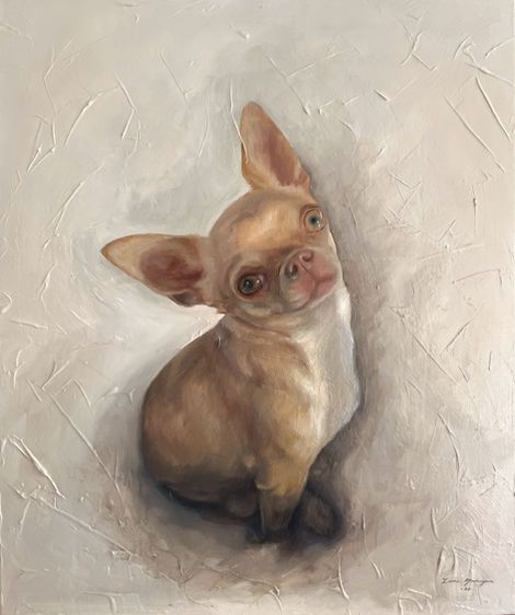 Painting of a Chihuahua.