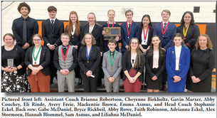 Speech team places 2nd in Sub-Section 21A; Robertson named Sub-Section Coach of the Year