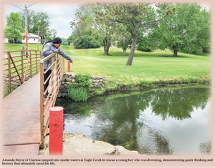 Meyer Rescues Drowning Child in Clarissa Park