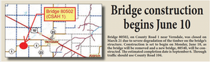 Bridge construction begins June 10